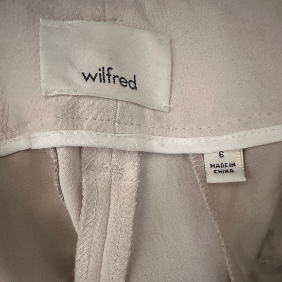 Cute cream cropped silk trousers - Picture 3 of 5